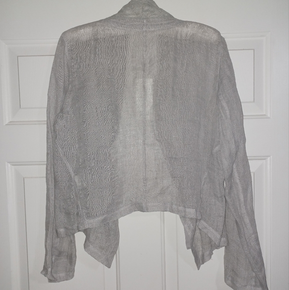 COPY - Eileen Fisher Gauze/Linen Jacket - Picture 5 of 6